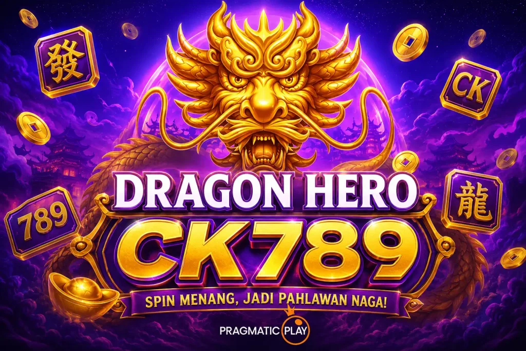 Pertarungan kesatria tangguh melawan naga raksasa di dunia fantasi game Dragon Hero CK789